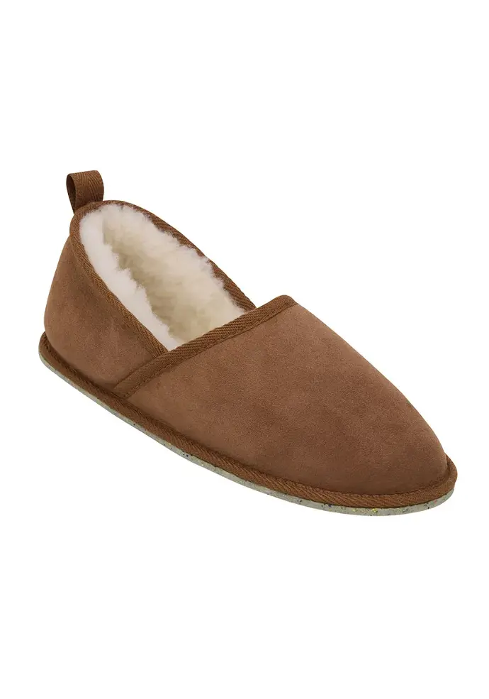 Chaussons en peau lain e pour femme